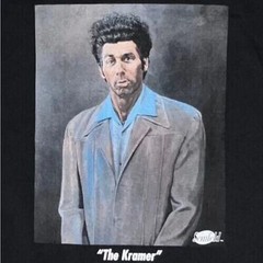 Seinfeld The Kramer Black T-Shirt Unisex Medium NWT Ripple Junction