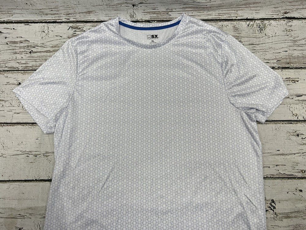 MSX By Michael Strahan 4 Way Stretch Quick Dry No Iron Mens Short Sleeve T-Shirt