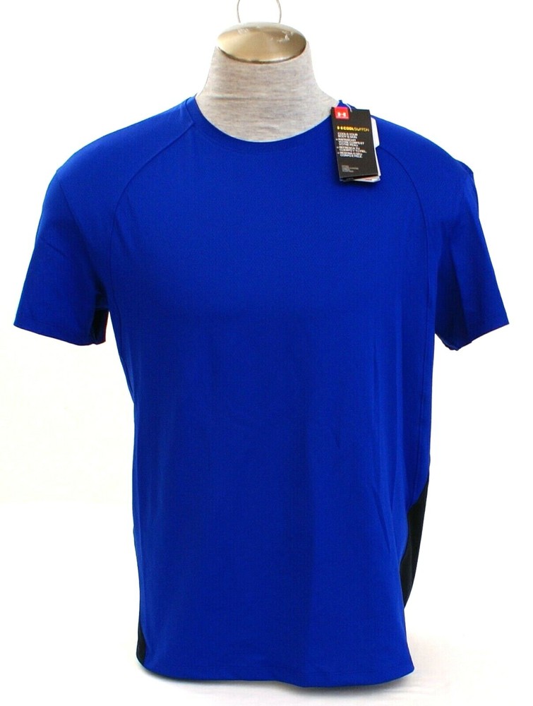 Under Armour Blue UA Coolswitch Short Sleeve Running Shirt Men’s NWT
