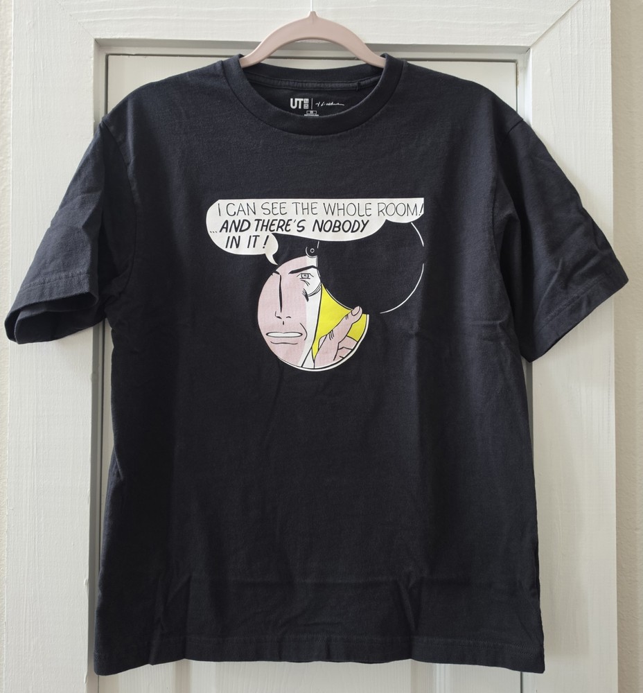 Uniqlo X Roy Lichtenstein Art T Shirt Men’s Size Extra Small Black
