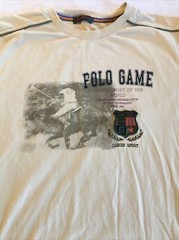 Pierre Cardin Beige T-shirt, Polo Game w Embroidered Patch, XXL, Cardin Sport