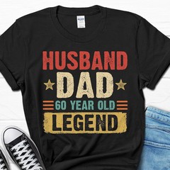 2025/60th Birthday Retro Shirt, Husband Dad 60 Year Old Legend Gift, Vintage 196