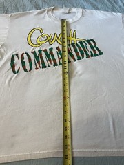 VINTAGE Sun Sportswear Couch commander White Single Stitch 90s dad army sports