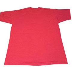 Vintage 1990s Fruit of the Loom Single Stitch Red Blank T-Shirt Size XL