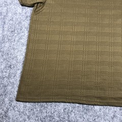 Stacy Adams Shirt Mens 3XLT Green Textured V Neck Short Sleeve Big Tall Knit