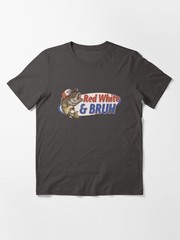 Men Red White And Bruh Shirt Patriotic Fishing 4th Of July T-Shirt