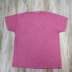 Nirvana Smiley Face Graphic Tee Magenta Mineral Wash Pink Blue XL RockBand Shirt
