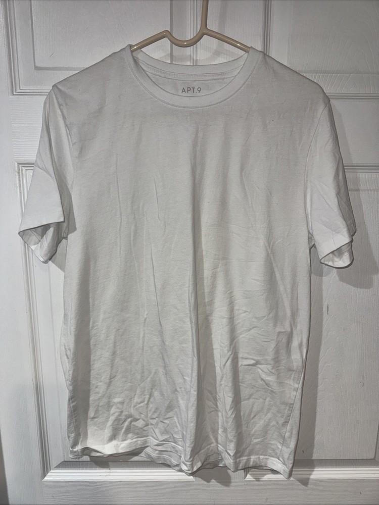 Apt. 9 Men’s Premier Flex Crew Neck T-Shirt White – Size M