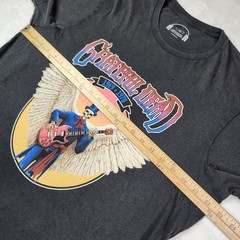 Grateful Dead x Lee 69′ 70′ Tour Band T-Shirt Mens L Black Rock Skull AOP