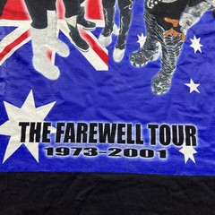 KISS Farewell Tour Australia 2001 Vintage T Shirt Mens Large Band Tee Music