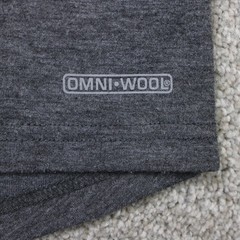 Omni-Wool Shirt‎ Mens 2XL XXL Gray Base Layer Wool Blend Poly Lined Long Sleeve