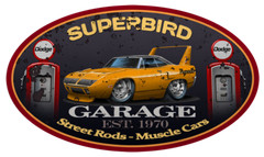 Plymouth Superbird Muscle Car Garage Sign Wall Art Graphic Sticker