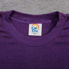 Cal Cru Adult S Purple Short Sleeve VINTAGE T-Shirt