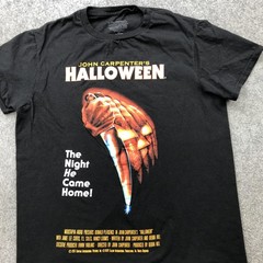 Halloween Shirt Mens Medium Black Movie Horror Graphic Tee Michael Myers