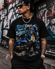 8XL Real Ones Skull Greystone Sneaker Tee To Match Air J5 University Blue