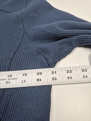 Kuhl Konflikt Henley Shirt Men’s Large Blue Long Sleeve Waffle Thermal Outdoor