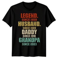 Personalised Mens Legend Husband Dad Grandpa Funny Fathers Day T-Shirt Tee #FD