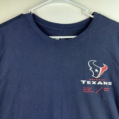 Nike NFL On Field Apparel Dri-Fit Houston Texans Blue Mens XL T-shirt 363277-41L