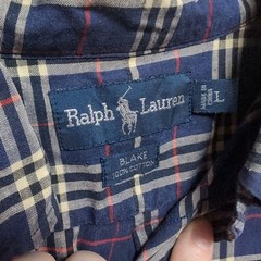 Ralph Lauren 90s BLAKE Check Shirt L Used Stylish Casual For 14Y+ Japan