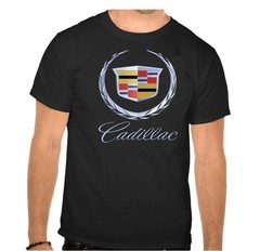 Caddillac Logo Car Black T-Shirt -806