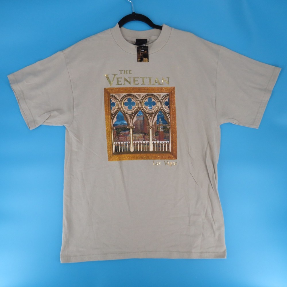 Vintage The Venetian Las Vegas T Shirt NWT Made USA Size Large