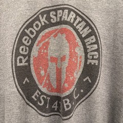 Reebok LS Long Sleeve Brand Tee Spartan Race Shirt Gray 2014 2XL