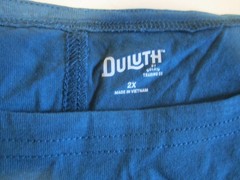 Duluth Trading Co 2X Shirt Women’s Plus Lightweight Longtail T 3/4 Sleeve Tun