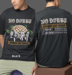 T-shirt Unisex No Do, ubt band 2 sides, Music To,ur shirt 2026 Gift Fans