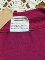 VTG 80s 90s USA Single Stitch XLarge BVD Blank Pink Pocket T-Shirt