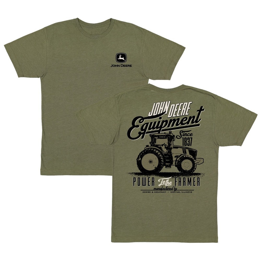 LP88411 – John Deere Men’s Olive Power To The Farmer SS Tee 2XL