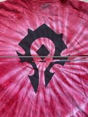 Blizzard World of Warcraft Horde Tie Dye T Shirt 2XL Gamer VTG/Y2K style