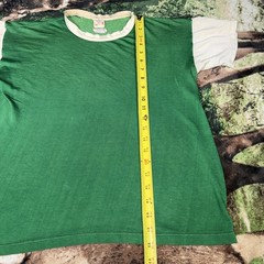 Vintage 50s General Athletic Products Mens Medium Blank Green T-Shirt USA