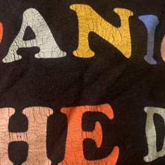 Distressed Panic at the Disco T-Shirt Xl (XG) Tultex. Metal Rock 2 Sided