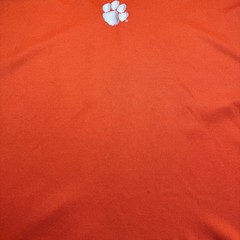 Starter Clemson Tigers Polo Shirt Large Mens Orange NCAA Golf Performance