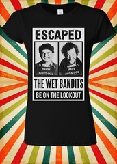 The Wet Bandits Escaped Be On Lookout Men Women Unisex Baseball T Shirt Top 3005