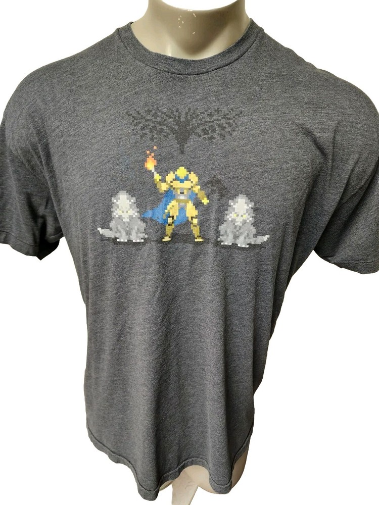 Destiny Heather Gray 16 Bit Sprites T-Shirt Rare Official Bungie Size XXL 2XL