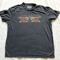 Guns N’ Roses Faded Black Graphic Tee Rock Band T-Shirt XXL lucky Brand Grunge