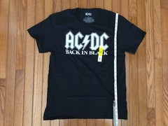 NEW AC/DC Men’s Back In Black T-shirt Tee Size Large
