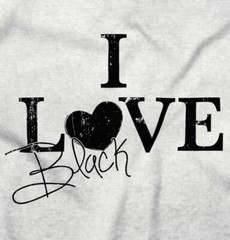 Love Black Style Trendy Classic Fashion Gift Womens Top Junior Graphic Tee