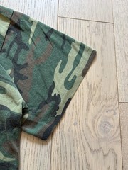 Vintage 90s Rothco Woodland Camo T Shirt XXL Made in USA Military Camouflage