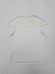 Adidas Men White Striped Climate T-Shirt Size M Regular Crew Neck Logo
