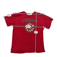 Russell Athletic Louisiana Ragin’ Cajuns Red Graphic T-Shirt Men’s Large