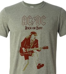 AC/DC Faces – Rock Or Bust – Short Sleeve Tee – Fast Ship