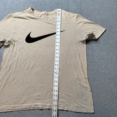 Nike T Shirt Mens Medium Beige Just Do It Performance Classic Sports Adult