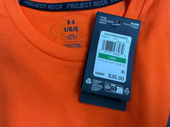 Under Armour Project Rock Brahma Bull Orange T-Shirt Men’s Sz L/ XL/ 2XL/ 3XL