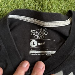 Nike T Shirt Nike Air Black Mens Size L Slim Fit Athletic Dept Made in Australia