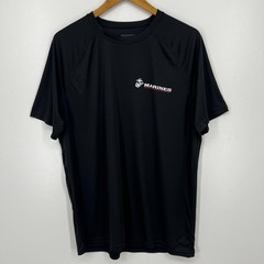 USMC Marines Short Sleeve T-Shirt Men’s Size L Black Moisture Wicking USA NWOT