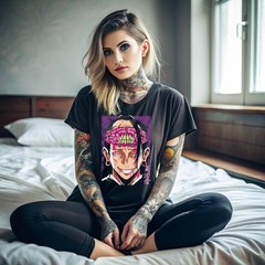 Geto T-shirt Jujutsu Kaisen Suguru Gojo Satoru JJK Girl Horror Anime All Size078
