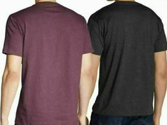EDDIE BAUER MEN’S GRAPHIC/SOLID “BORN TO ROAM” -SHIRT(BURGANDY/GRAY MEDIUM)NWT