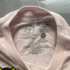 Bioworld Sanrio Hello Kitty & Friends Rainbow Graphic Pink Tee XL Cotton USA